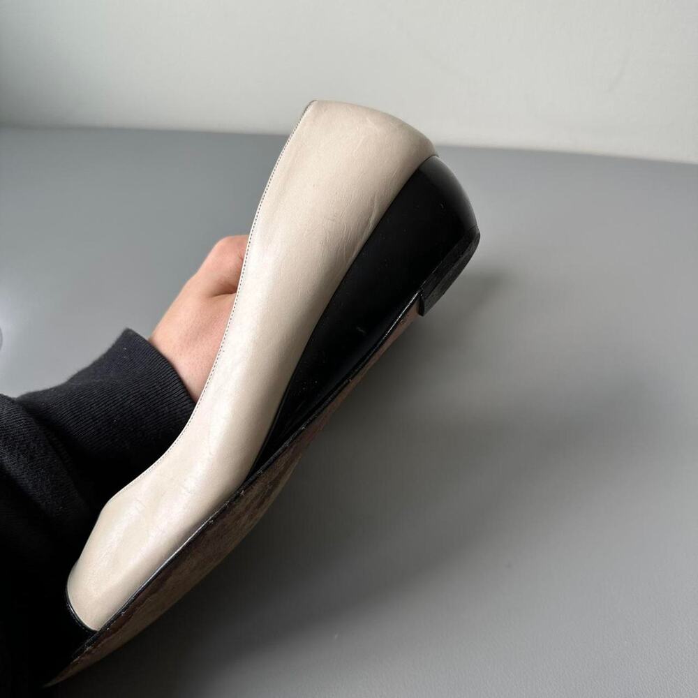 Vintage White Salvatore Ferragamo Mini Kitten Wedge Slip On - Picture 3 of 8